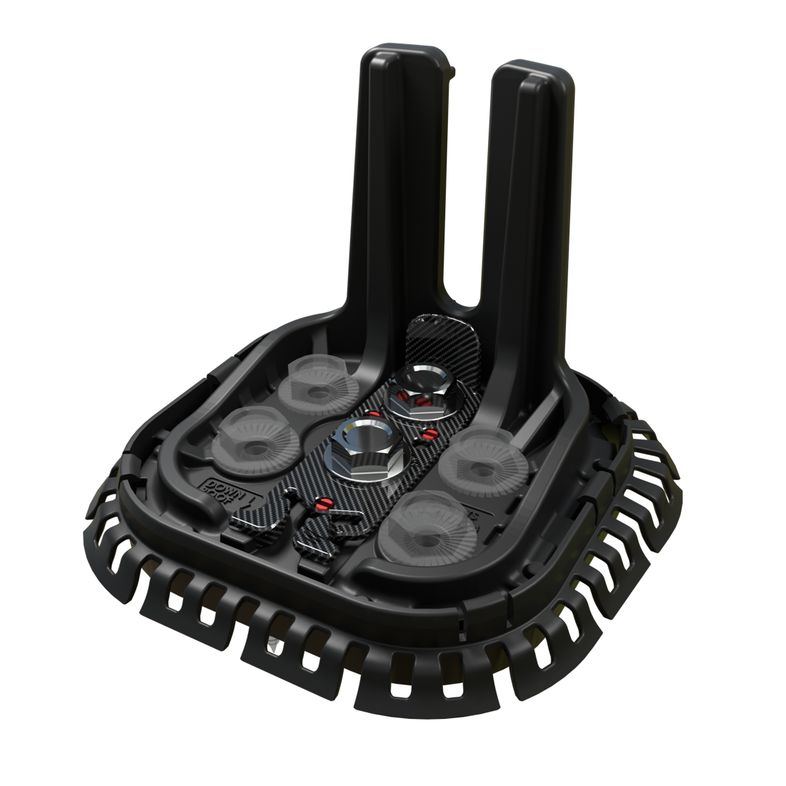 The InstaFlash2 mount — pre-sealed butyl flashing with a protective cage